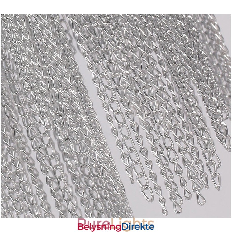 Aluminium Tassels Lysekrone Designer Pendellampe Sølvfarget