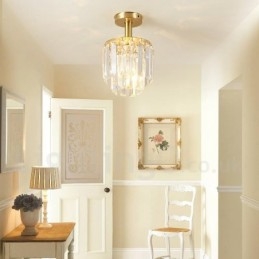 Rustikke Krystalltaklamper I Ren Messing I Nordisk Stil