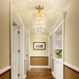 Rustikke Krystalltaklamper I Ren Messing I Nordisk Stil