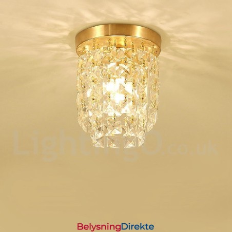 Rustikke Krystalltaklamper I Ren Messing I Nordisk Stil