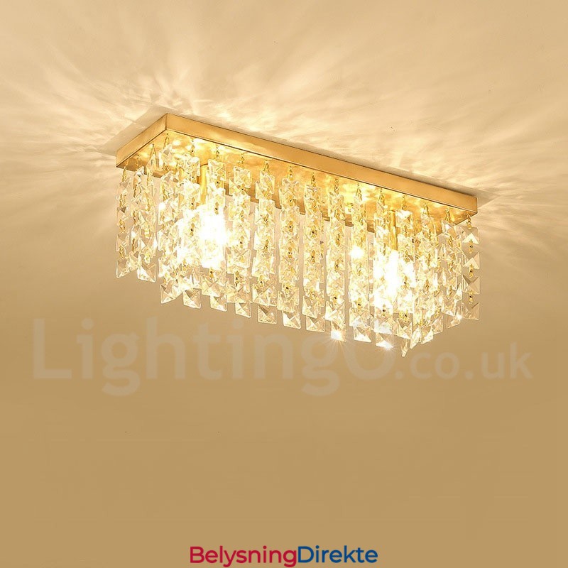 Rustikke Krystalltaklamper I Ren Messing I Nordisk Stil