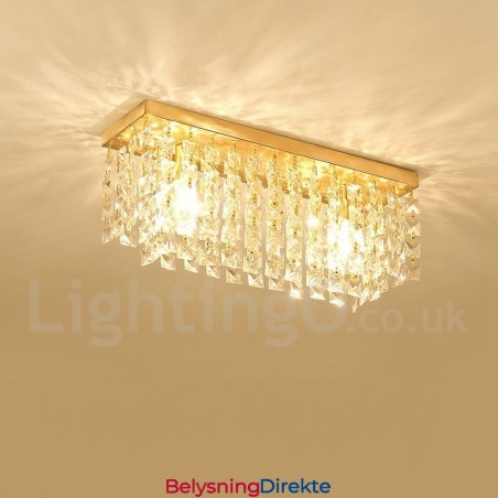 Rustikke Krystalltaklamper I Ren Messing I Nordisk Stil