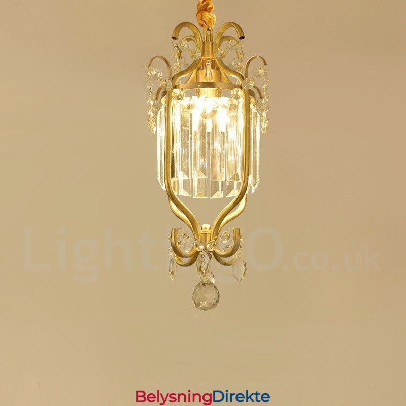 Rustikke Krystalltaklamper I Ren Messing I Nordisk Stil