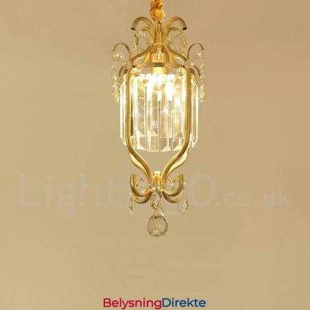 Rustikke Krystalltaklamper I Ren Messing I Nordisk Stil