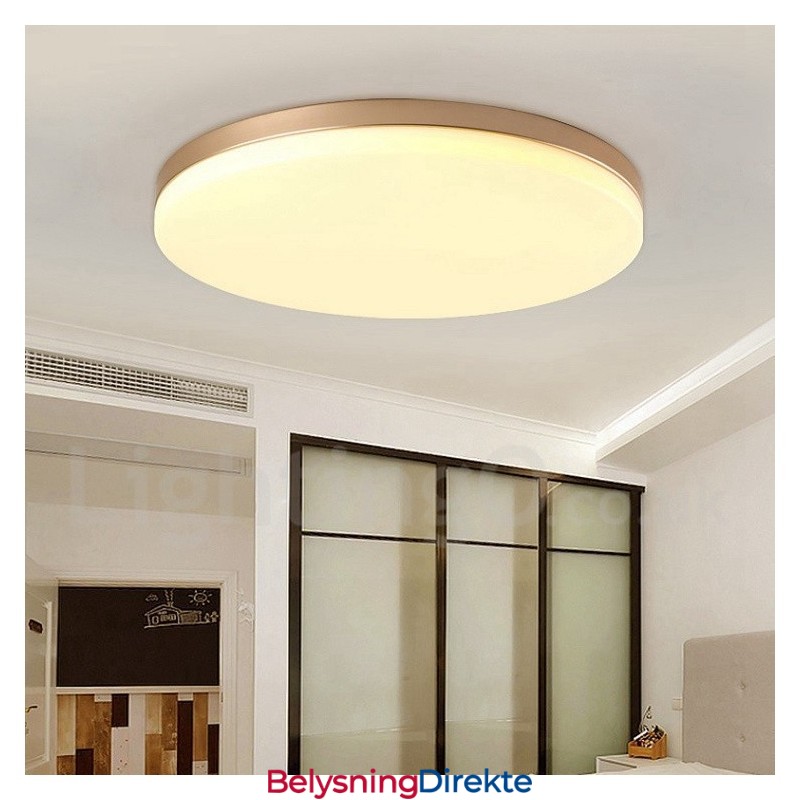 Ultratynne Runde Dimbare Moderne, Samtidskunstneriske Nordiske Taklamper I Innfelt Form Med Akrylskjerm, Kan Også Brukes Som Vegglampe