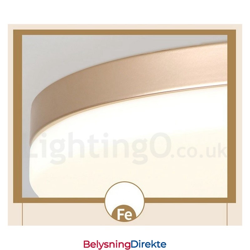 Ultratynne Runde Dimbare Moderne, Samtidskunstneriske Nordiske Taklamper I Innfelt Form Med Akrylskjerm, Kan Også Brukes Som Vegglampe