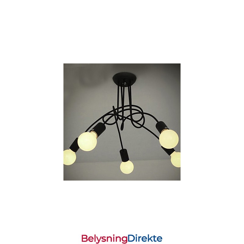 Moderne Samtidsmaleri Metalllysekrone