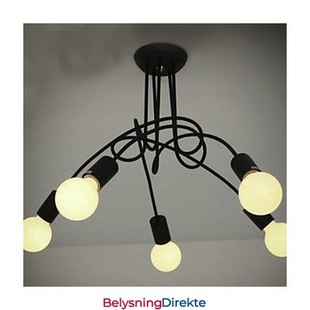 Moderne Samtidsmaleri Metalllysekrone