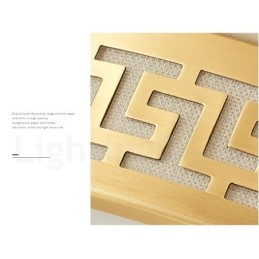 Rund Taklampe I Ren Messing, Moderne Og Moderne I Nordisk Stil Med Innfelt Tak Og Akrylskjerm