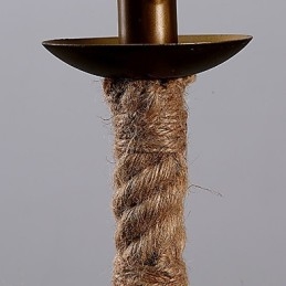 Retro Lysekrone Med 1 Lampe I Hamptau I Landlig Stil