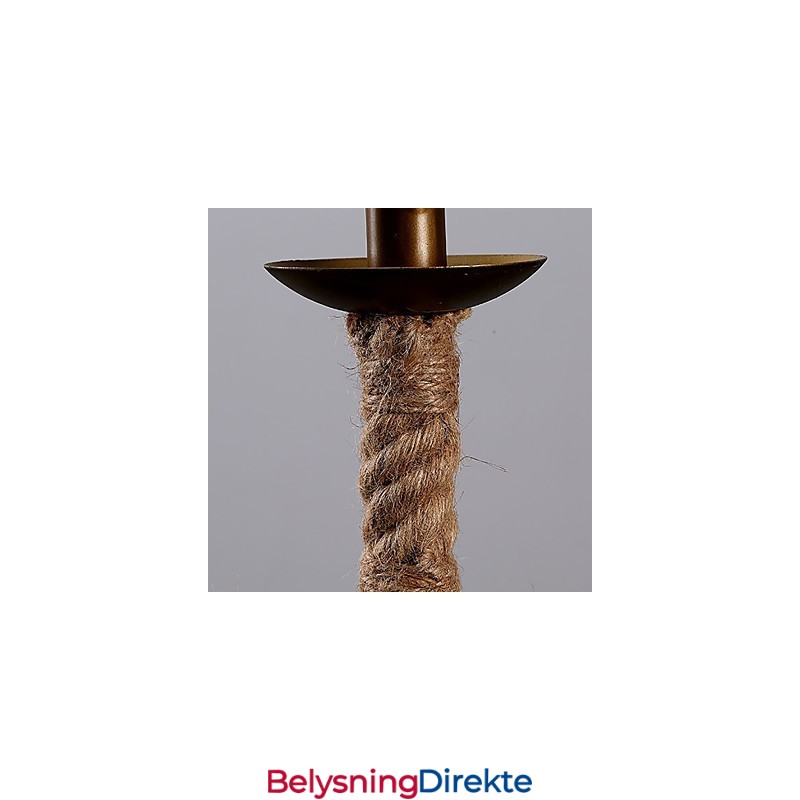 Retro Lysekrone Med 1 Lampe I Hamptau I Landlig Stil