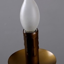 Retro Lysekrone Med 1 Lampe I Hamptau I Landlig Stil