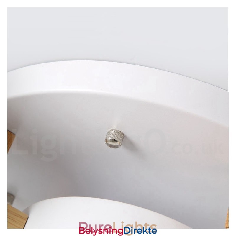 Trelysekrone Moderne Samtidskunst Nordisk Stil Innfelt Taklampe Med Akrylskjerm