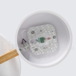 Trelysekrone Moderne Samtidskunst Nordisk Stil Innfelt Taklampe Med Akrylskjerm