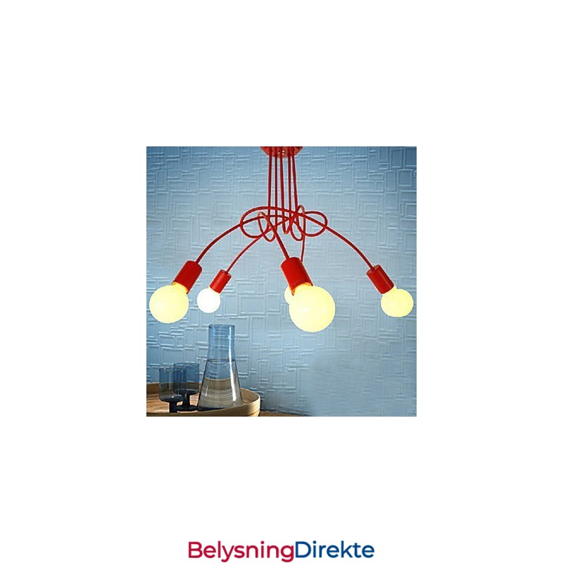 Moderne Samtidsmaleri Metalllysekrone