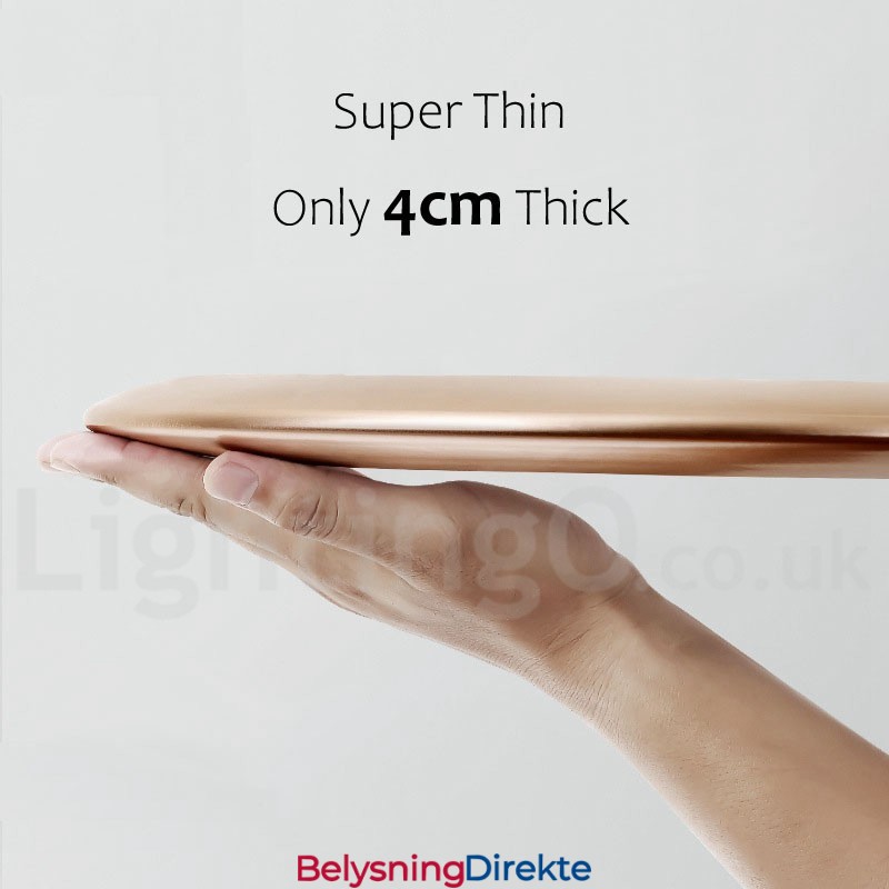 4 Cm Tykk Supertynn Dimbar Moderne, Moderne Nordisk Stil, Innfelt Taklampe Med Akrylskjerm Og Fjernkontroll, Kan Også Brukes Som Vegglampe