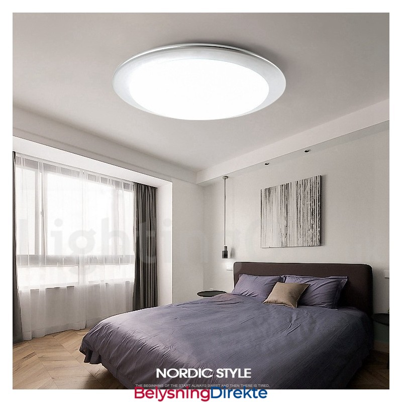 4 Cm Tykk Supertynn Dimbar Moderne, Moderne Nordisk Stil, Innfelt Taklampe Med Akrylskjerm Og Fjernkontroll, Kan Også Brukes Som Vegglampe