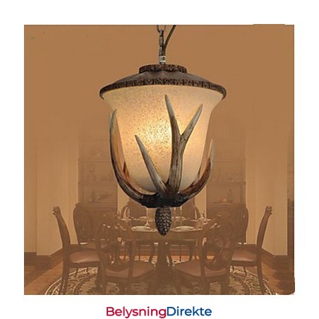 Pendellampe Med Enkelt Hode Og Lysekrone