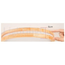 Dimbar Rund Trelampe Med Linse Moderne, Samtidskunstnerisk Nordisk Stil Innfelt Taklampe I Tre Med Akrylskjerm Og Fjernkontroll Kan Også Brukes Som Vegglampe