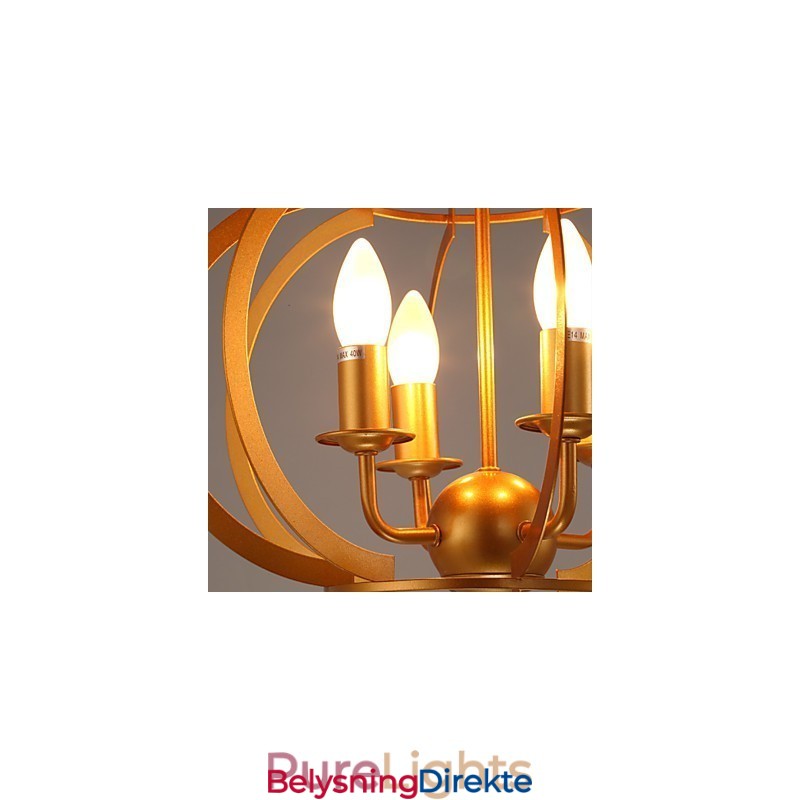 Moderne Svart-Hvitt Himmelhagelysekrone Anhengslampe Med Lys Beste Dekorasjonslampe