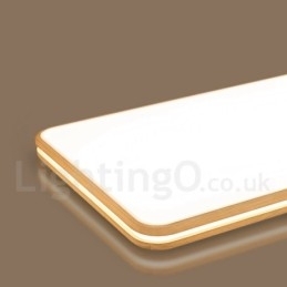 Dimmbar Rektangulær Trelampe Med Linse, Moderne, Samtidskunstnerisk Nordisk Stil, Innfelt Taklampe I Tre Med Akrylskjerm Og Fjernkontroll, Kan Også Brukes Som Vegglampe