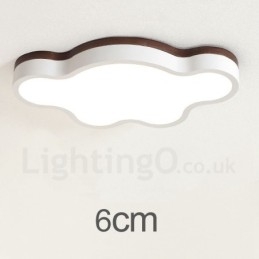 Retro Trelampe I Stål Med Treverk Og Taklampe For Barn