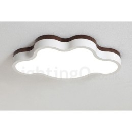 Retro Trelampe I Stål Med Treverk Og Taklampe For Barn