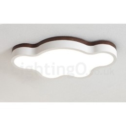 Retro Trelampe I Stål Med Treverk Og Taklampe For Barn