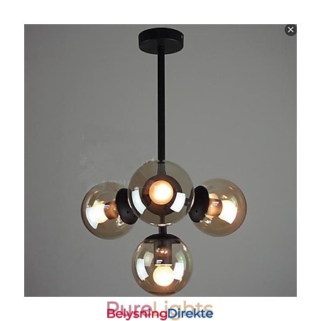 Glassball Jern Bønnestengel Molekylære Taklamper