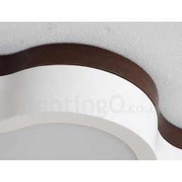 Retro Trelampe I Stål Med Treverk Og Taklampe For Barn