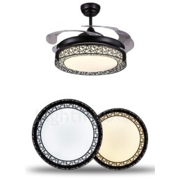 108 Cm (42 Tommer) 91 Cm (36 Tommer) Moderne, Samtidskunst Fjernstyrt Hul Takvifte Med Akrylskjerm, Lydløs Motor I Rent Kobber