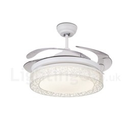 108 Cm (42 Tommer) 91 Cm (36 Tommer) Moderne, Samtidskunst Fjernstyrt Hul Takvifte Med Akrylskjerm, Lydløs Motor I Rent Kobber