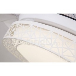 108 Cm (42 Tommer) 91 Cm (36 Tommer) Moderne, Samtidskunst Fjernstyrt Hul Takvifte Med Akrylskjerm, Lydløs Motor I Rent Kobber