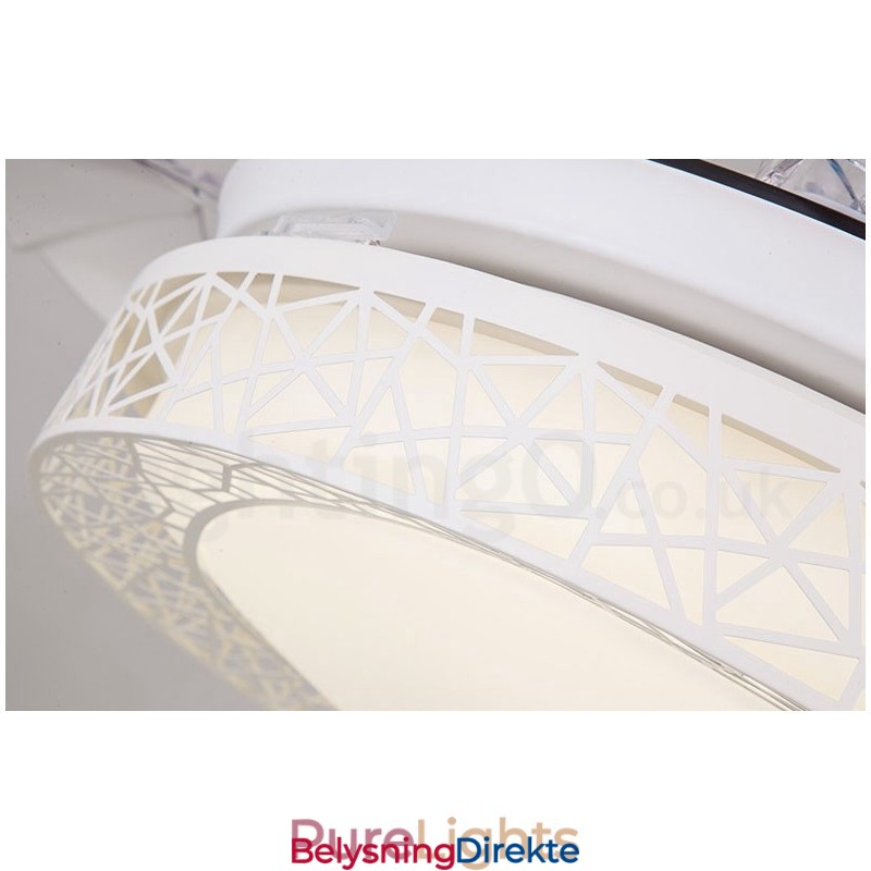 108 Cm (42 Tommer) 91 Cm (36 Tommer) Moderne, Samtidskunst Fjernstyrt Hul Takvifte Med Akrylskjerm, Lydløs Motor I Rent Kobber