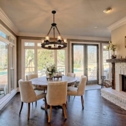 Vintage Lysekrone I Tre Med 6 Lysringer, Industriell Vind-Loft-Tre, Lineær Pendellampe