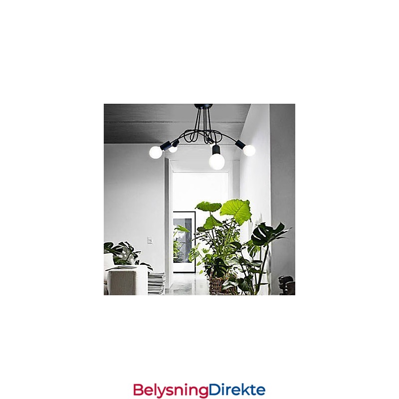 Moderne Samtidsmaleri Metalllysekrone