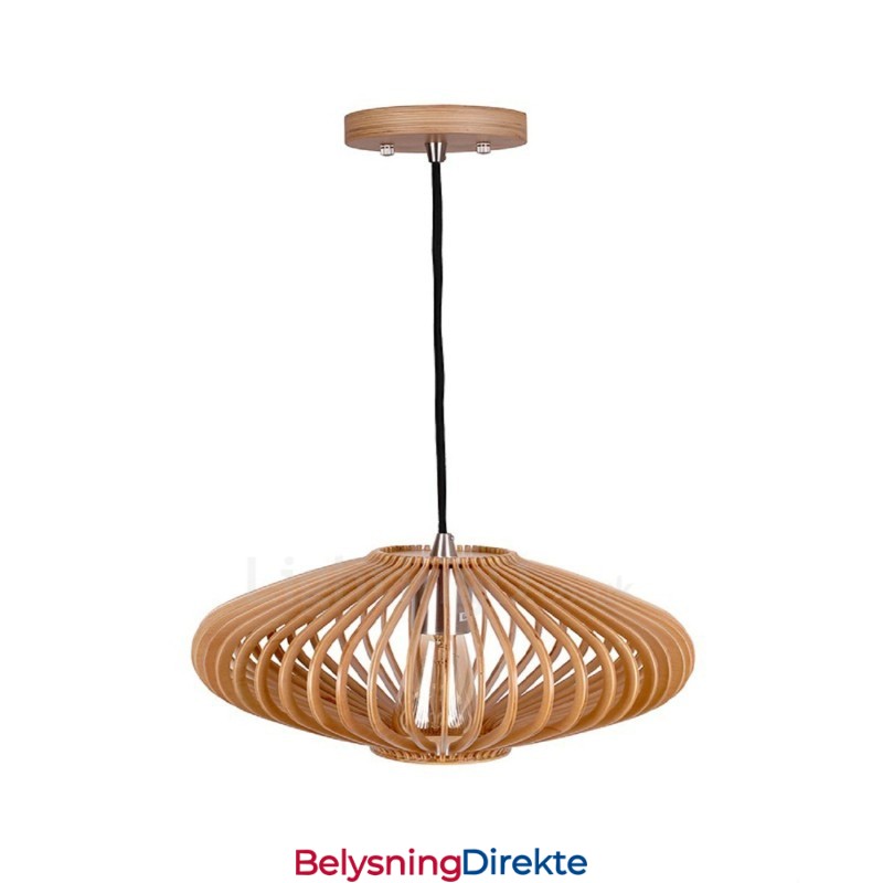 1 Lyslykt Vintage Trelysekrone Industriell Vind Loft Tre Lineær Pendelbelysning