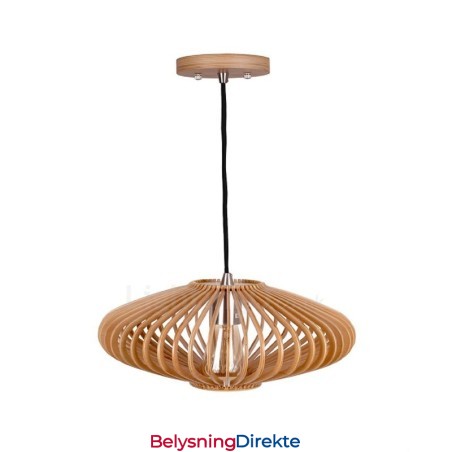 1 Lyslykt Vintage Trelysekrone Industriell Vind Loft Tre Lineær Pendelbelysning