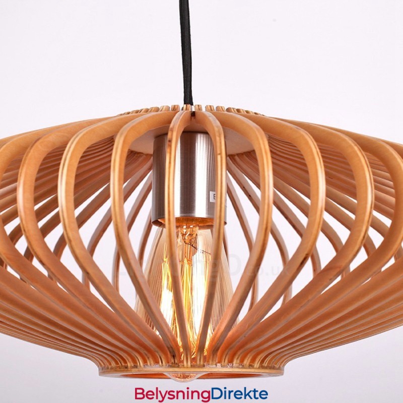 1 Lyslykt Vintage Trelysekrone Industriell Vind Loft Tre Lineær Pendelbelysning