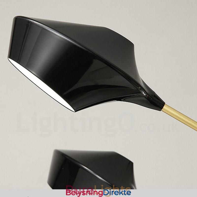 To-Etasjes Lineær Retro Lysekrone Med 4 Lys Med Akrylskjermer Utendørs Garasje