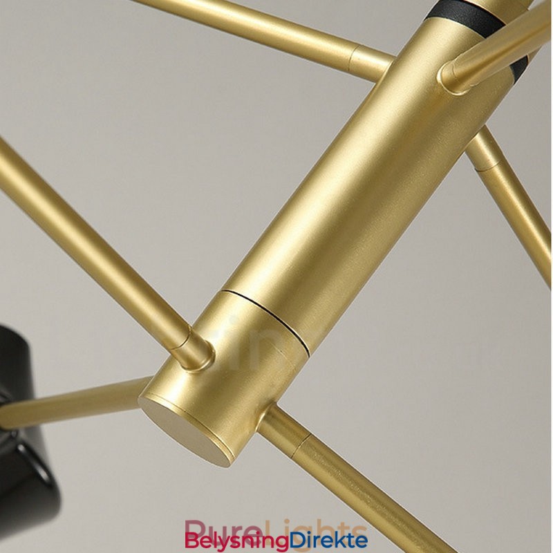 To-Etasjes Lineær Retro Lysekrone Med 4 Lys Med Akrylskjermer Utendørs Garasje