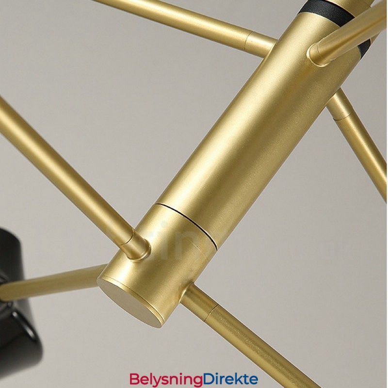 2-Etasjes Flerfarget Lineær Retro Lysekrone 6 Lys Med Akrylskjermer Utendørs Garasje