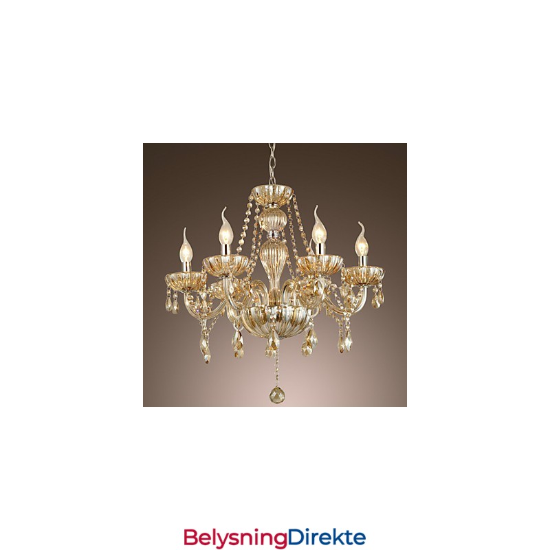 Tradisjonell Klassisk Krystallgalvanisert Glasslysekrone