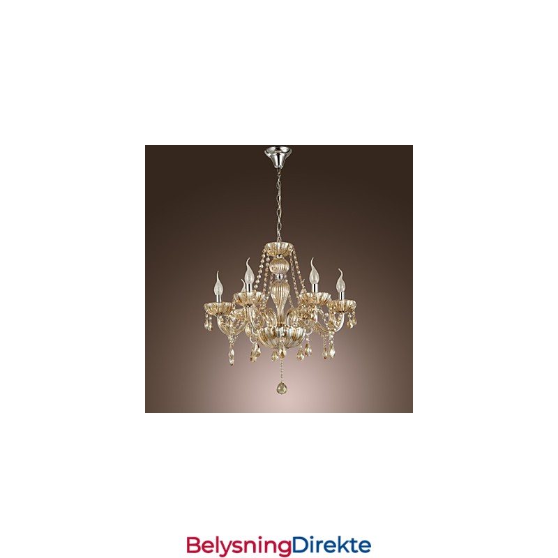 Tradisjonell Klassisk Krystallgalvanisert Glasslysekrone