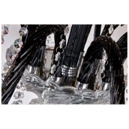 Svart Krystalllysekrone