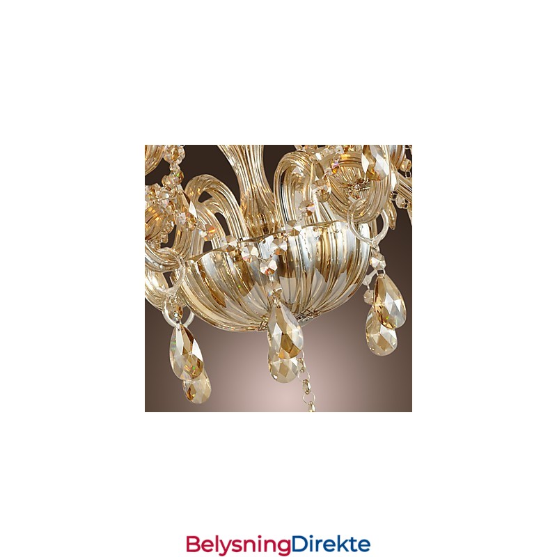 Tradisjonell Klassisk Krystallgalvanisert Glasslysekrone