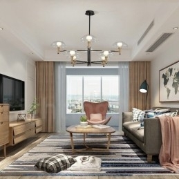 8 Lys Opplysende Lysekrone Med Galvanisert Malt Finish Og Glassskjermer