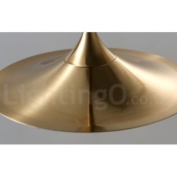 1 Lys Industriell Stil Gullfarget Mini-Stil Galvanisert Lakkert Pendellampe Med Glassskjerm