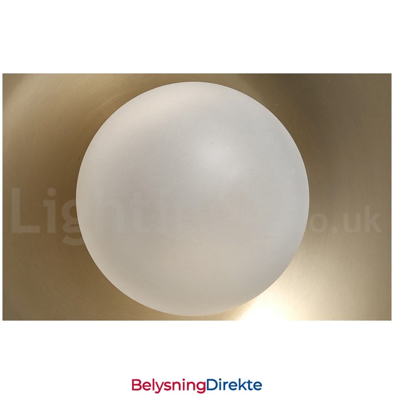 1 Lys Industriell Stil Gullfarget Mini-Stil Galvanisert Lakkert Pendellampe Med Glassskjerm