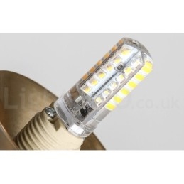 1 Lys Industriell Stil Gullfarget Mini-Stil Galvanisert Lakkert Pendellampe Med Glassskjerm